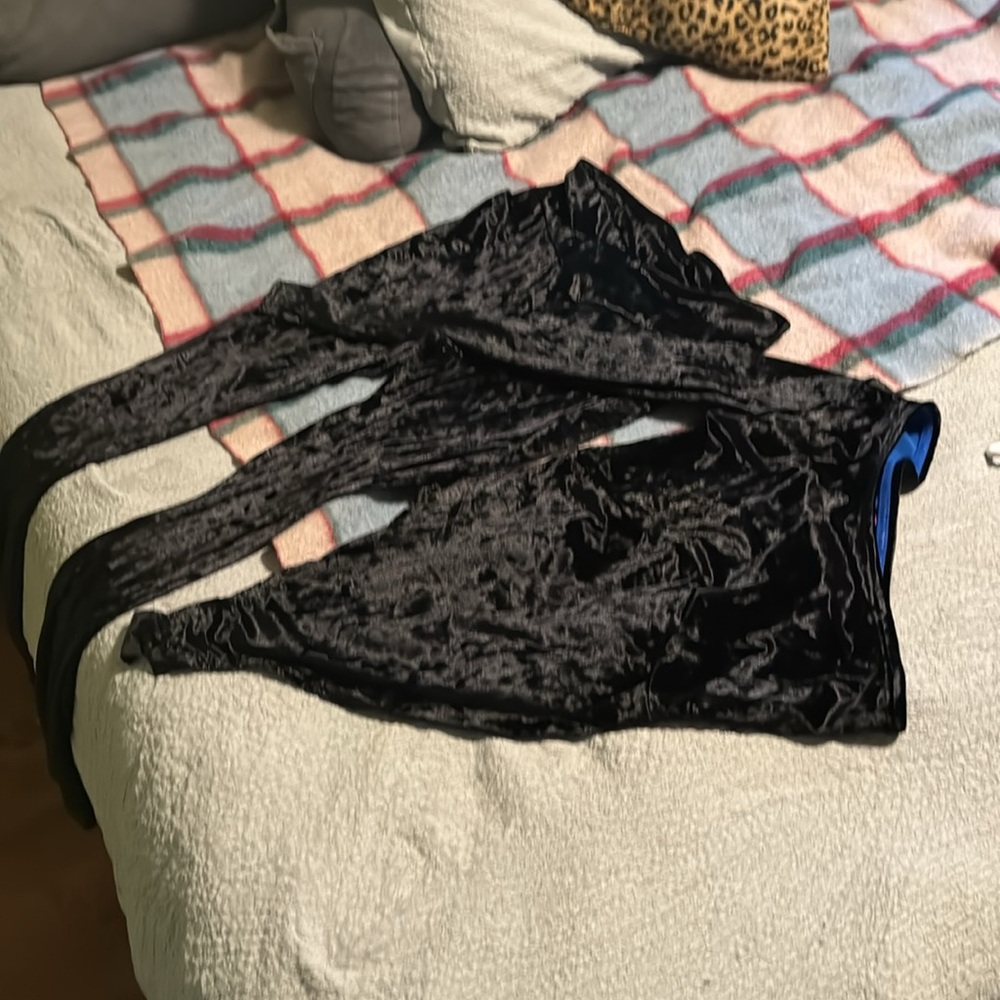 Velvet bodysuit leggings set “athleasure”